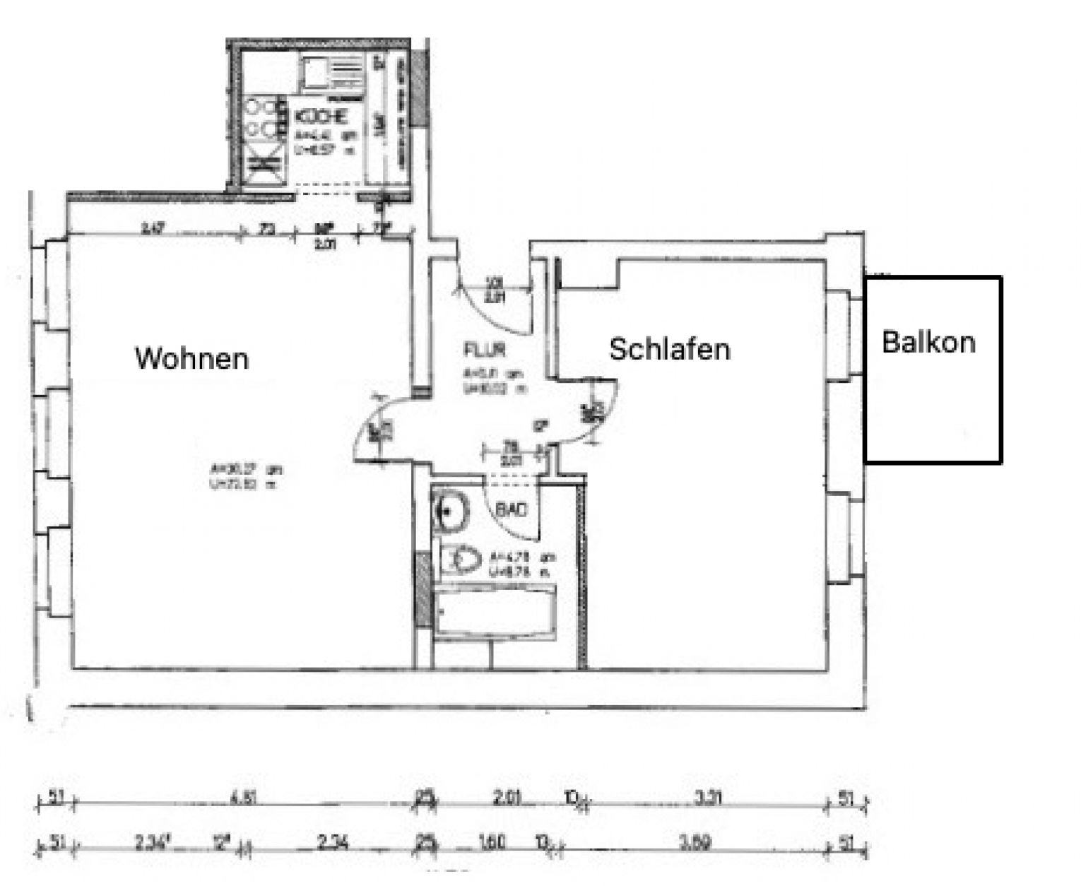 2-Raum • modernes Laminat • Bad mit Wanne • Haus mit Aufzug • Stellplatz • Küche ohne Fenster