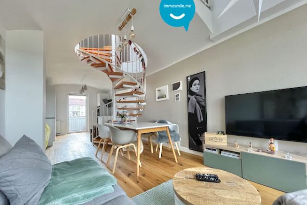 Kaßberg • möbliert • 3 Zimmer • Maisonette • Dachgeschoss • Dachterrasse • Einbauküche • Balkon