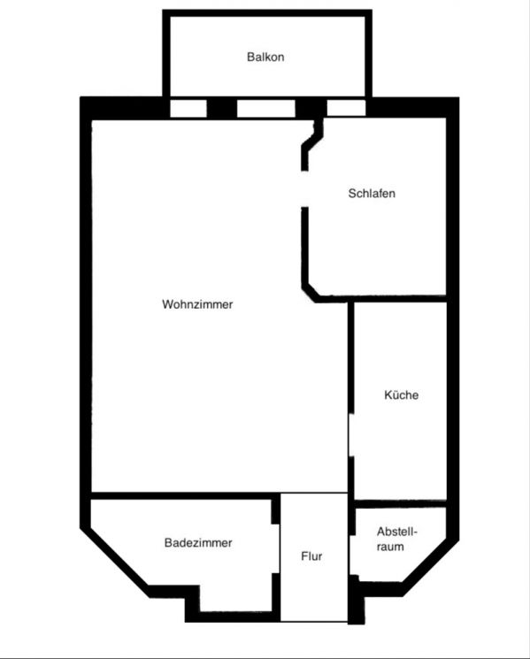 Kapitalanlage • Dachgeschoss • mit Balkon • 1,5-Raum • in Schloßchemnitz • vermietet