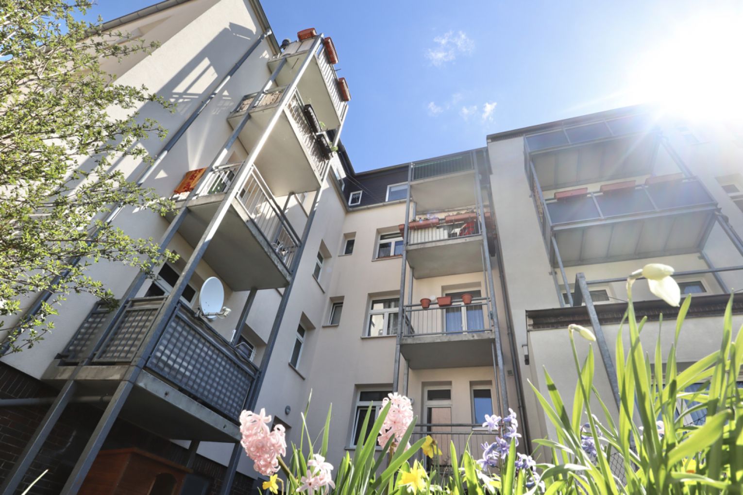 2-Raum Wohnung • Balkon • Erdgeschoss • in Hilbersdorf • Chemnitz • neu • zur Miete • jetzt anrufen