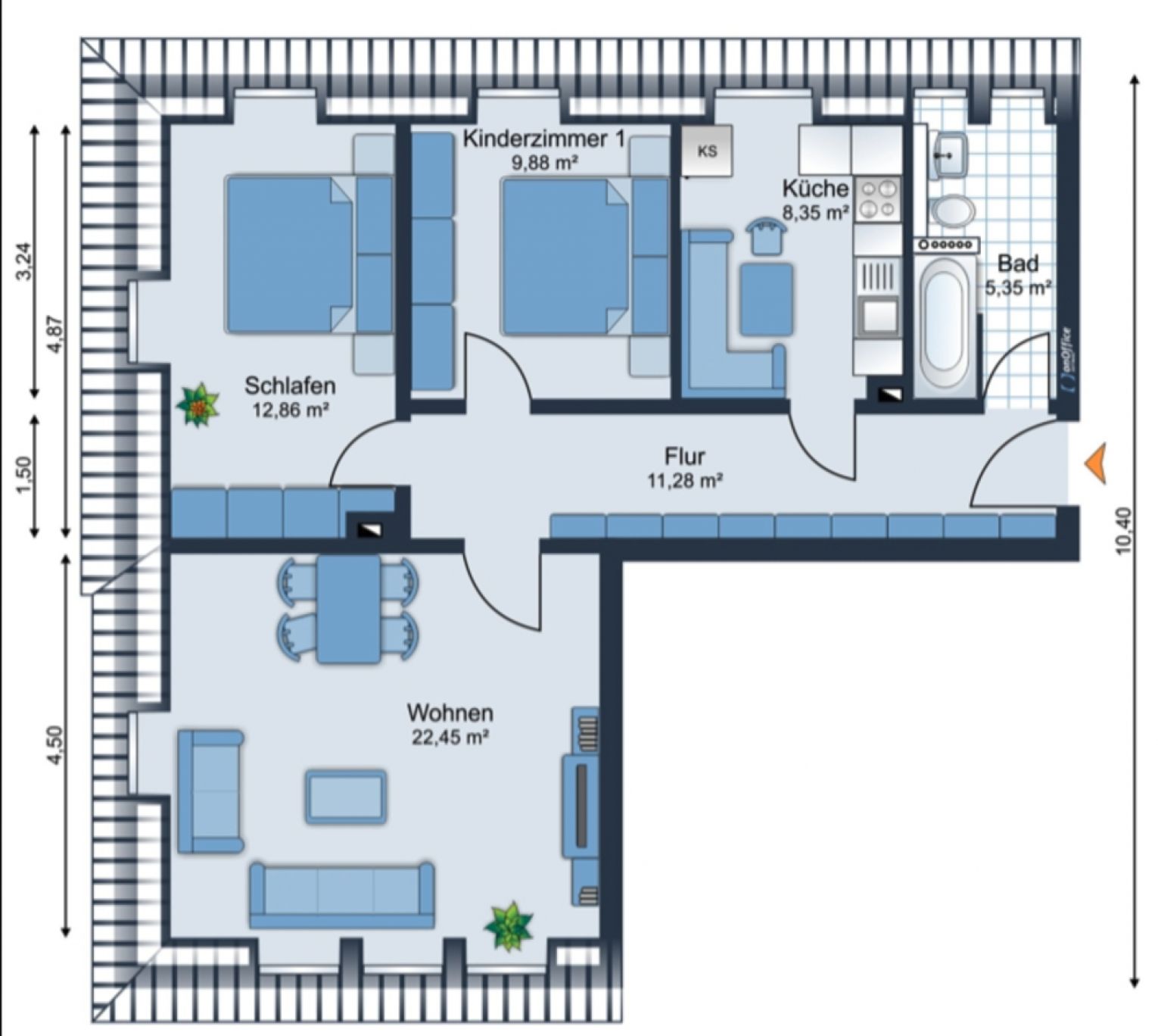 3-Raum Wohnung in Chemnitz • Schönau • Tageslichtbad • Stellplatz • jetzt mieten !