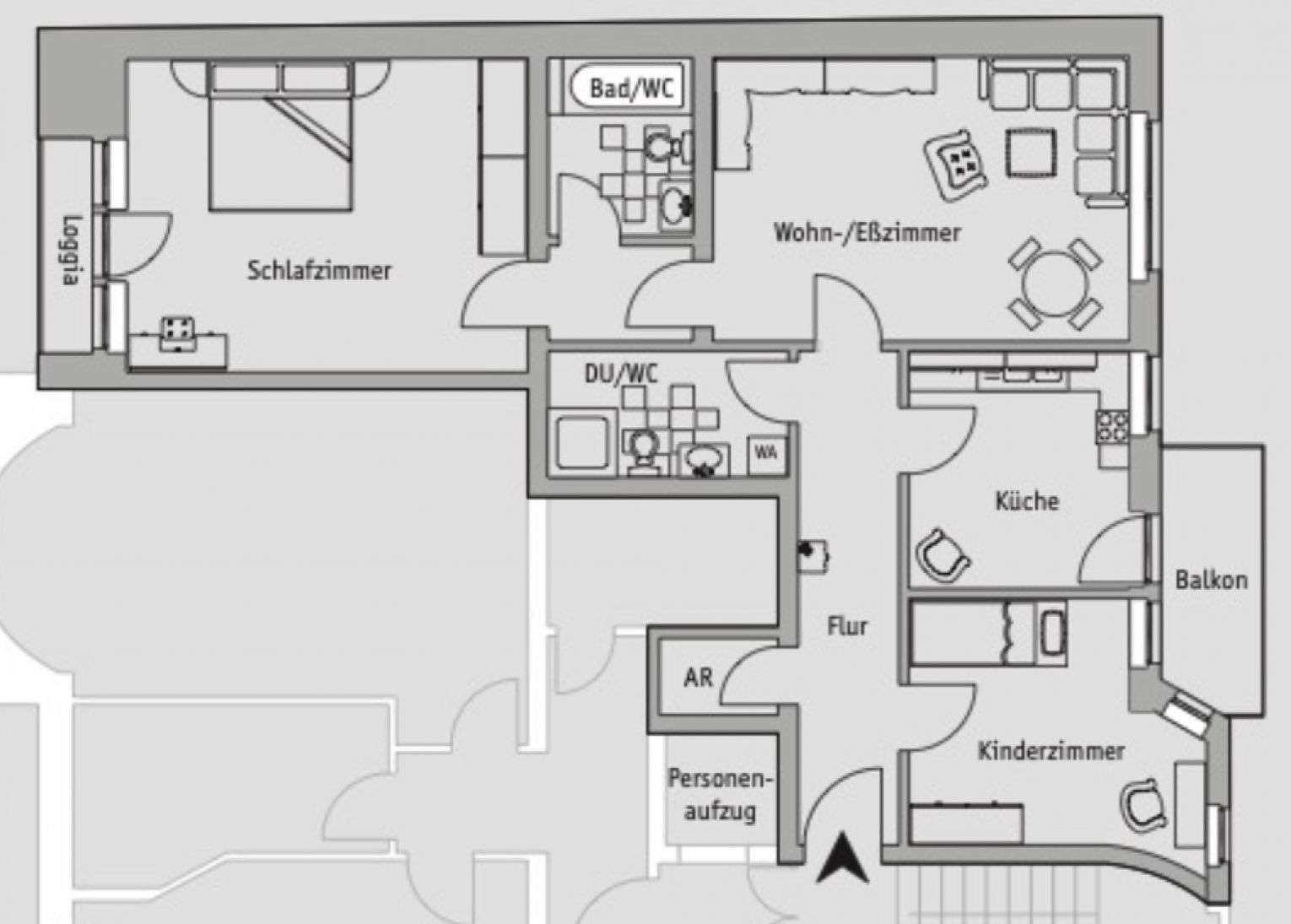 Balkon • Tiefgaragenstellplatz • 3-Raum Wohnung • Kaßberg • Fahrstuhl • Balkon • jetzt anrufen