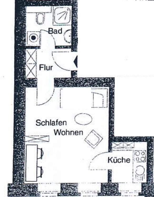 1-Zimmer Wohnung • Einbauküche • Kaßberg • Dusche • Chemnitz • neuer Boden • Mieten+Anschauen !!