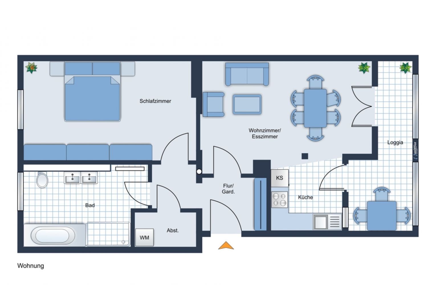 Erstbezug • 2-Raum Wohnung • Chemnitz • Balkon • Fußbodenheizung • Lutherviertel • jetzt mieten