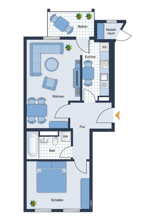 Schloßchemnitz • 2-Zimmer • individuell • Balkon • perfekte Lage • mit Küche • bald wieder frei
