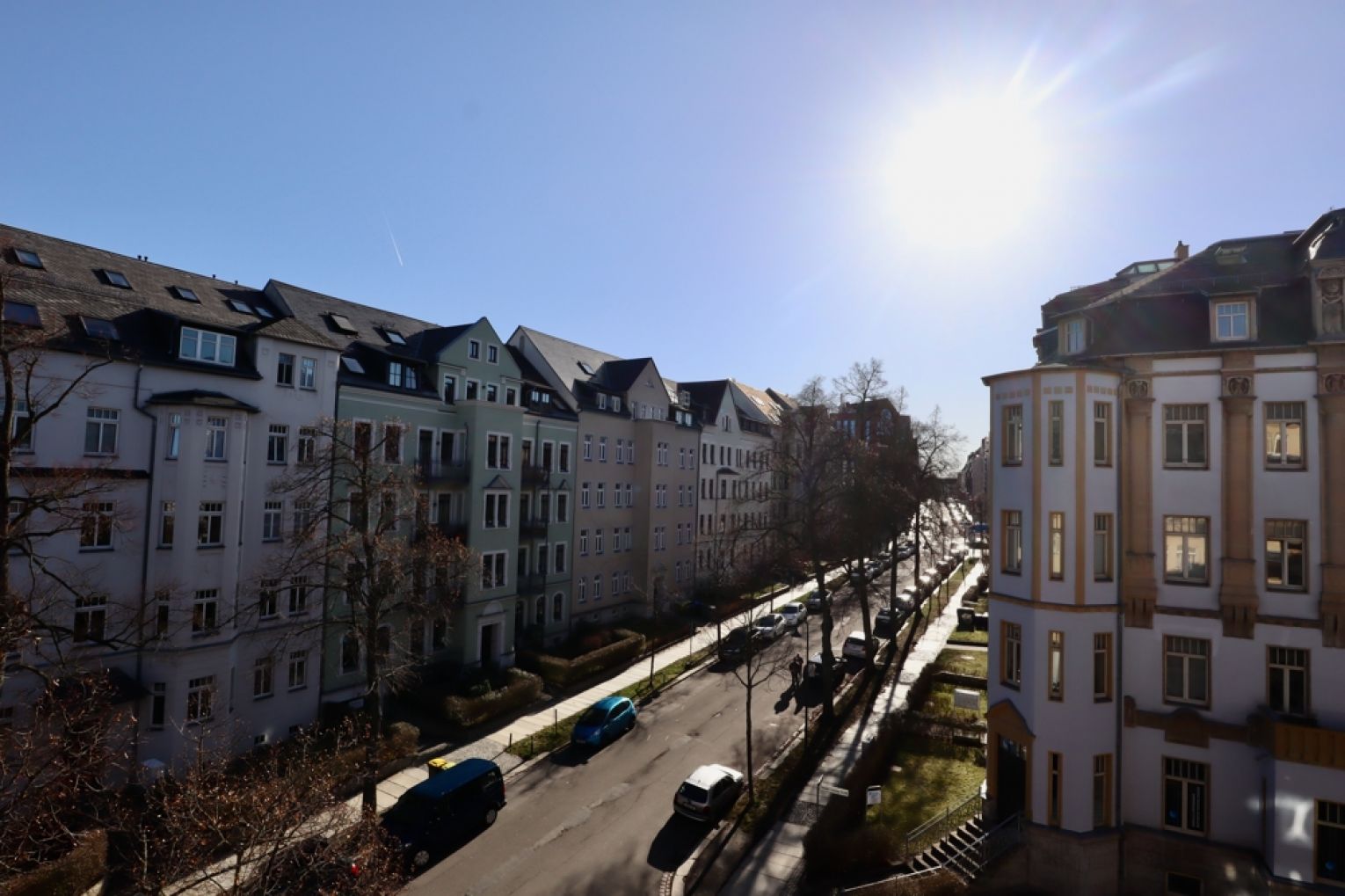 2-Raum Wohnung • Einbauküche • Kaßberg • Miete • Altbau • Südost Balkon • schnell sein lohnt sich