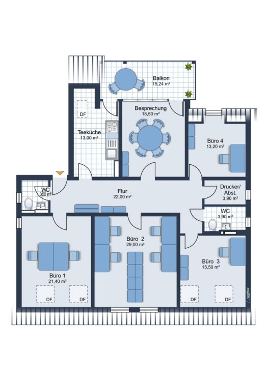 in Chemnitz • auf dem Kaßberg • ERSTBEZUG • 5 Räume • Büro • mit Balkon • hochwertige Ausstattung