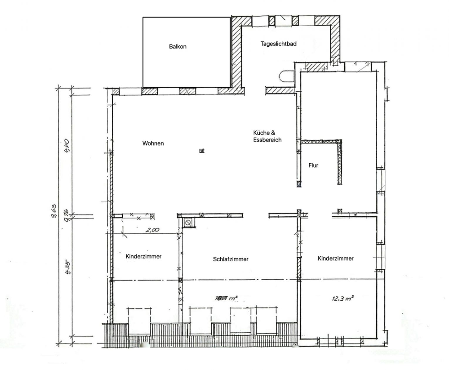 4-Zimmer • komplett modernisiert • offene Küche • Balkon • Stellplatz • Bad mit Fenster • ab 03/25