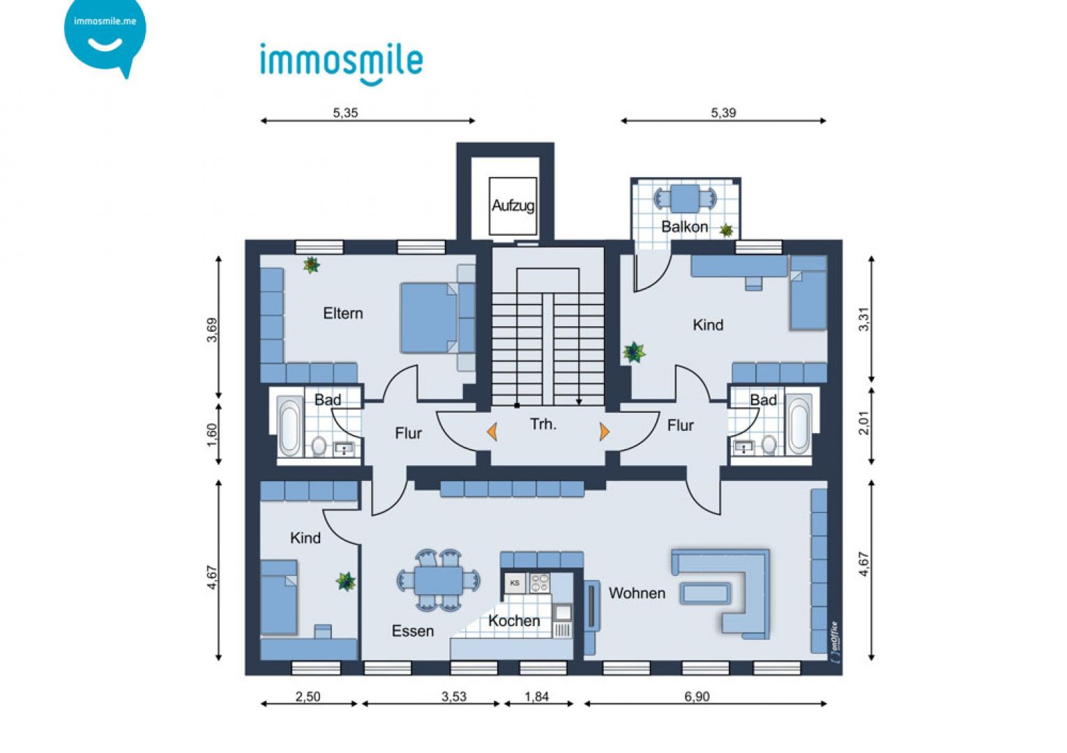 Laminat • 4-5 Raum • Aufzug • Bad mit Wanne/Dusche • Schloß-Chemnitz • zentrumsnah • Änderung mögl.!