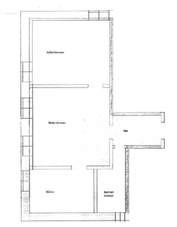 ruhige 2 Zimmer • Tageslichtbad mit Wanne • geräumige Küche • Laminat • günstig mieten 