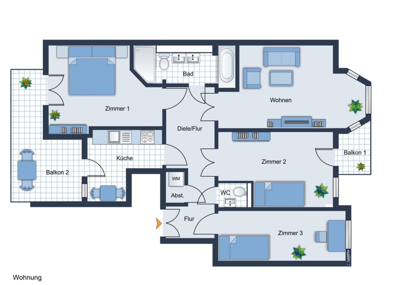 Erstbezug • zur Miete • 4 Zimmer • Wohnung • Fußbodenheizung • mit Balkon • schnell sein lohnt sich!