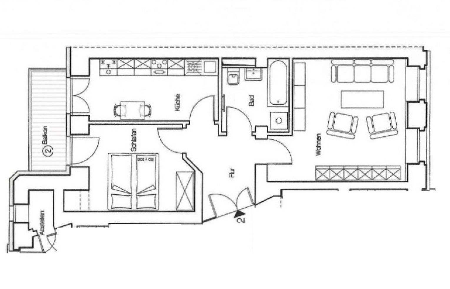 2 Zimmer • Schlosschemnitz • Fussbodenheizung • Balkon • Hochparterre • hochwertig saniert • TOP!