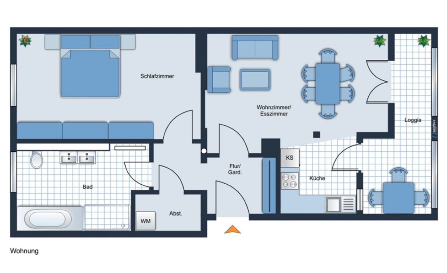 Erstbezug • 2-Raum Wohnung • Fußbodenheizung • Balkon • Dusche und Wanne •  schnell sein!