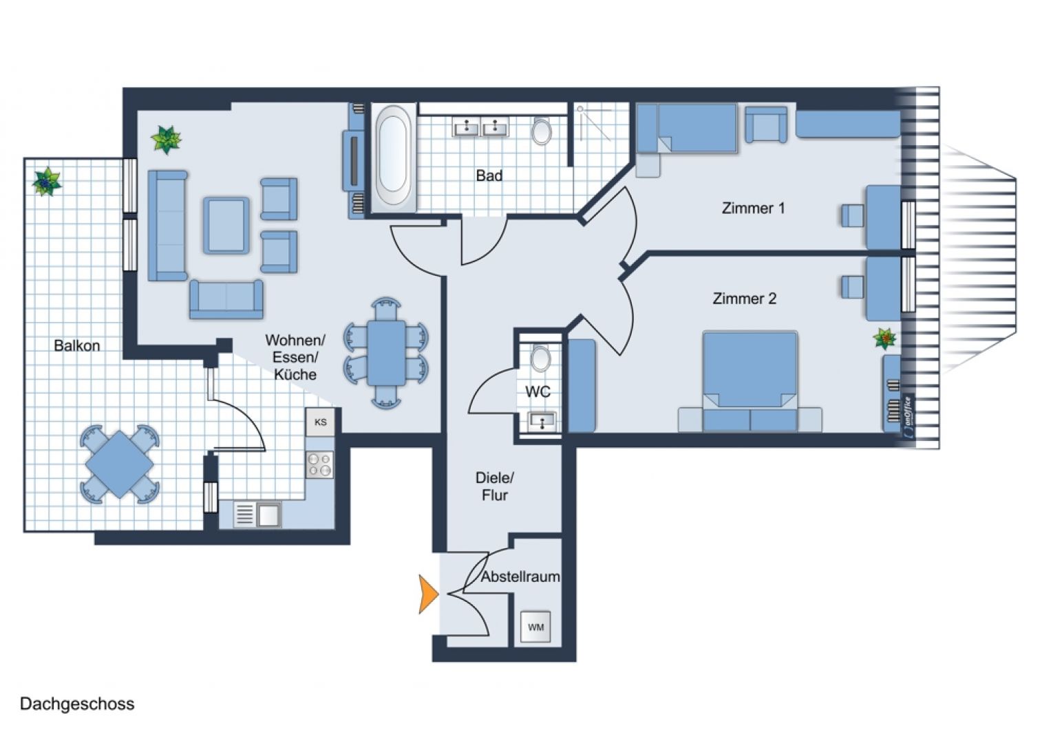 Erstbezug • Fußbodenheizung • 3-Raum Wohnung • Dusche & Wanne • mit Balkon • jetzt schnell sein!