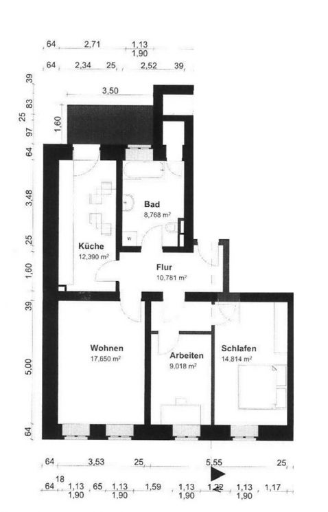 modern wohnen • Luxus • 3-Zimmer Wohnung • Balkon • Schloßchemnitz • Stellplatz • Tageslichtbad