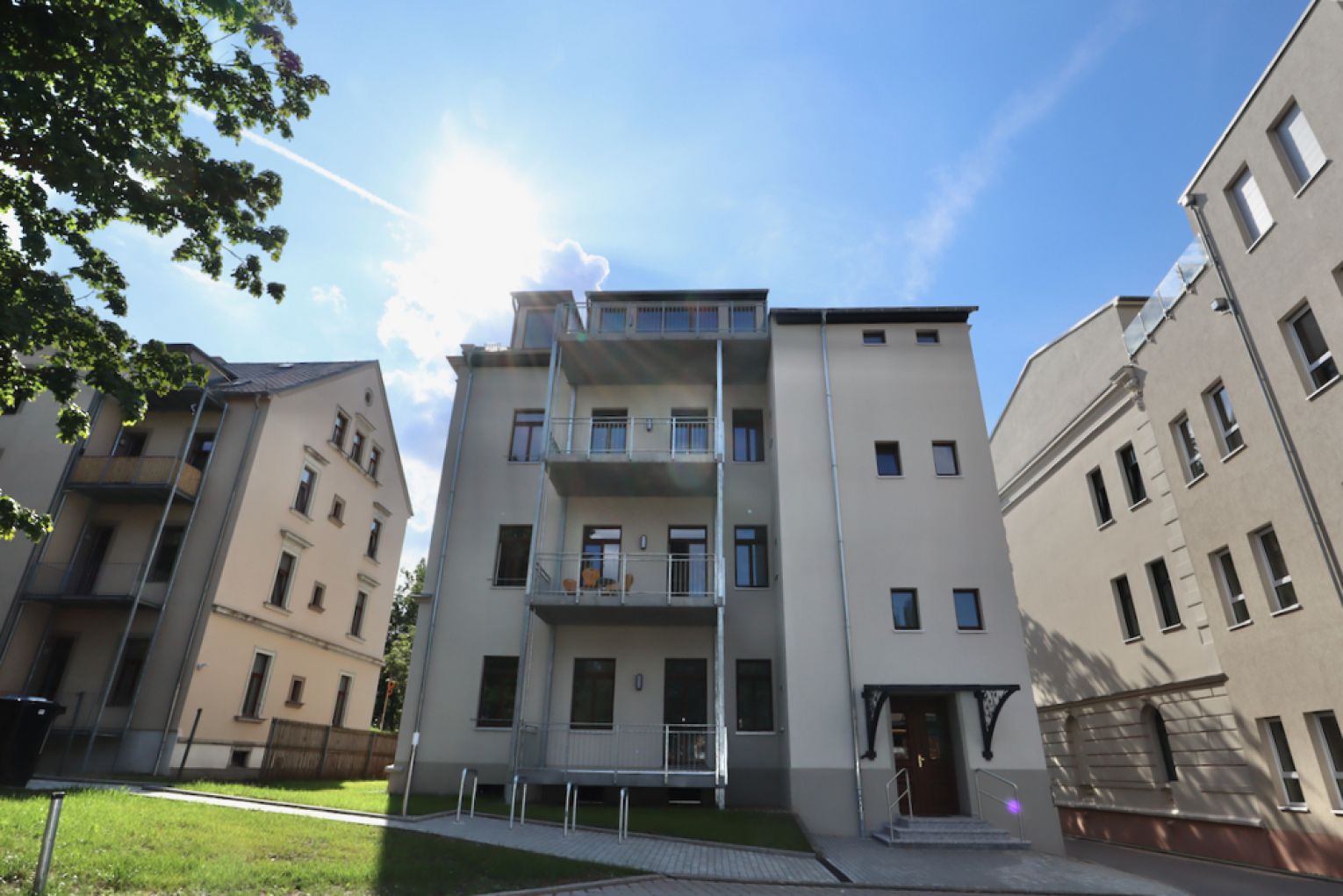 in Chemnitz • auf dem Kaßberg • ERSTBEZUG • 5 Räume • Büro • mit Balkon • hochwertige Ausstattung