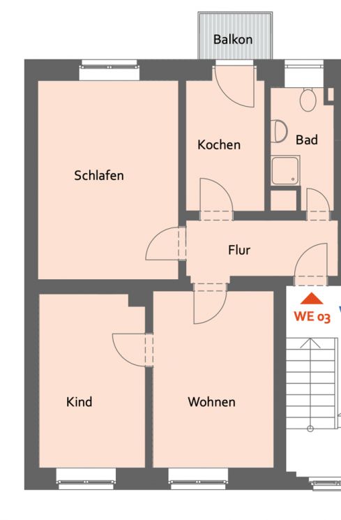 Tageslichtbad • Kappel • 3-Raum Wohnung • Balkon • zur Miete • in Chemnitz • jetzt anrufen