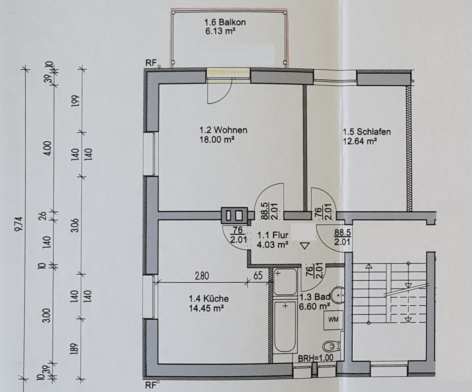 2-Raum • Balkon • neues Laminat • grüne Umgebung • am Heimgarten • Bad mit Fenster & Wanne