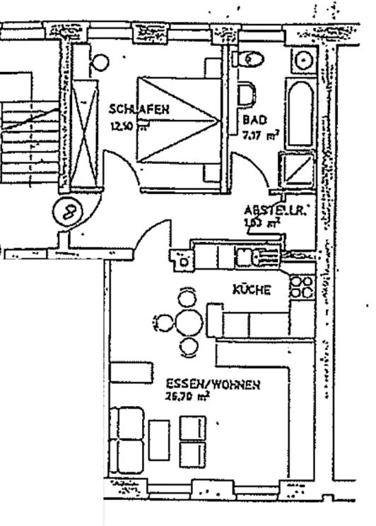 Fahrstuhl • Einbauküche • 2-Zimmer Wohnung • Tageslichtbad • modern wohnen • Schloßchemnitz • mieten