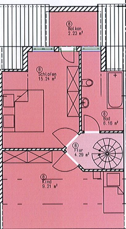 Maisonettewohnung • Dachgeschoss • 4 Zimmer • Terrasse • Balkon • Tageslichtbad • Schloßchemnitz •