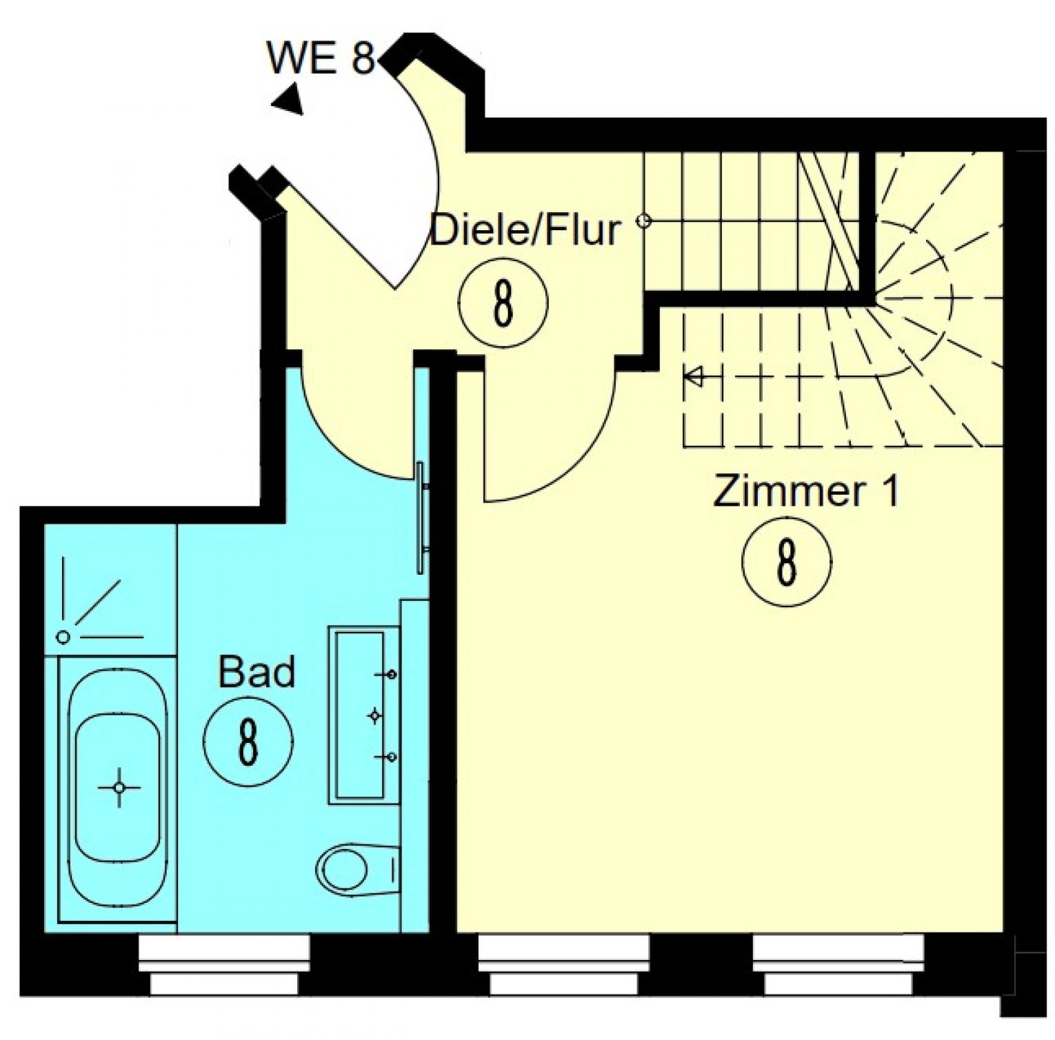 4-Zimmer • Maisonette • 2 Bäder • Balkon  • Fußbodenheizung • Parkett • schnell Termin sichern