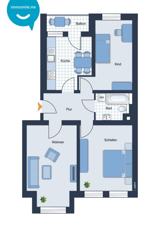 auf dem Kaßberg • 3-Zimmer Wohnung • zur Miete •  mit Balkon • jetzt Besichtigung vereinbaren