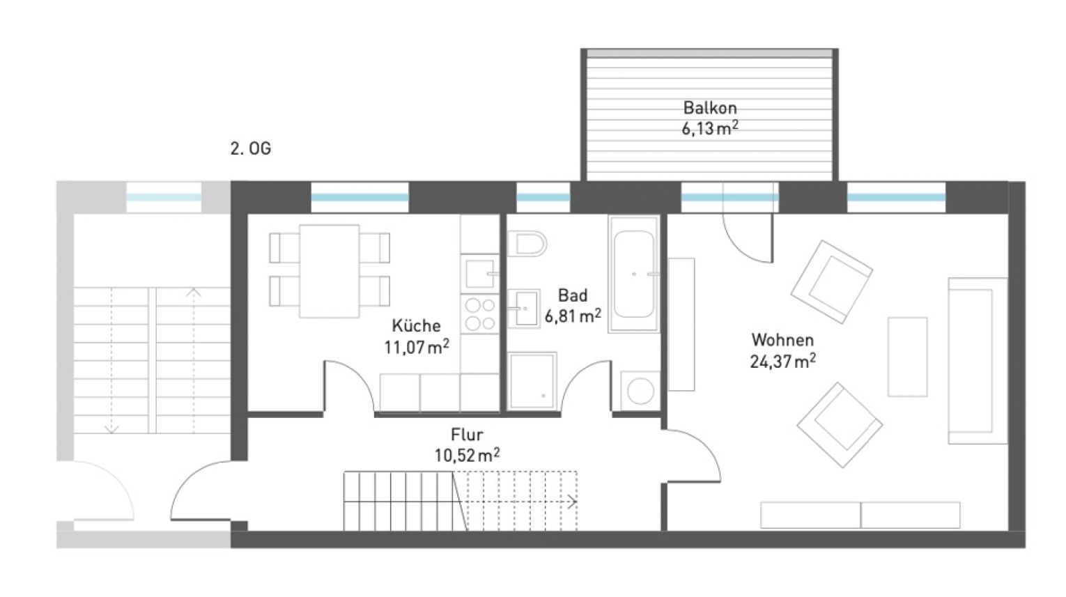 4 Zimmer • Südbalkon • Laminat • Maisonette • Stellplatz • Fussbodenheizung • Wanne • jetzt mieten!