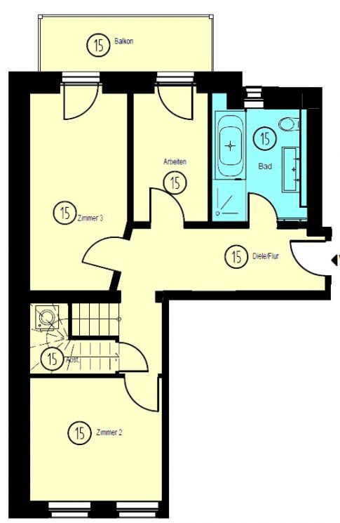 4-Zimmer • Maisonette • Balkon • Dachgeschoss • Erstbezug • Sonnenberg • in Chemnitz • zur Miete