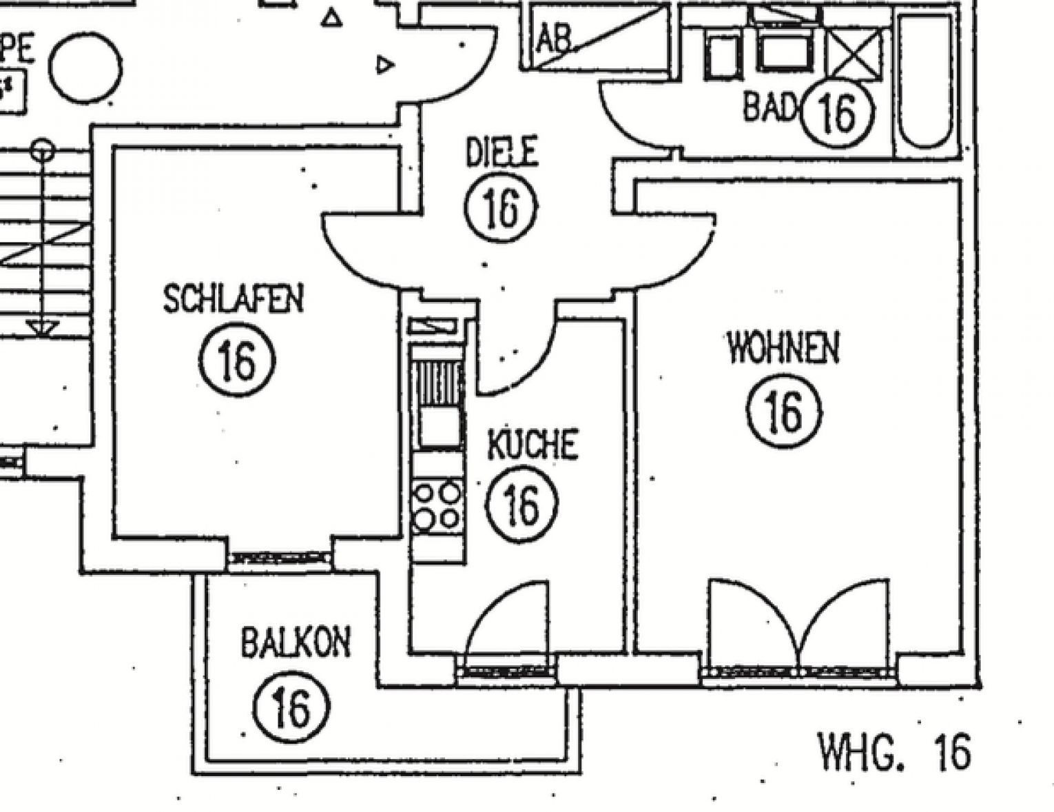 2-Raum Wohnung • Schloßchemnitz • Einbauküche • Balkon • schöner Grundriss • jetzt mieten