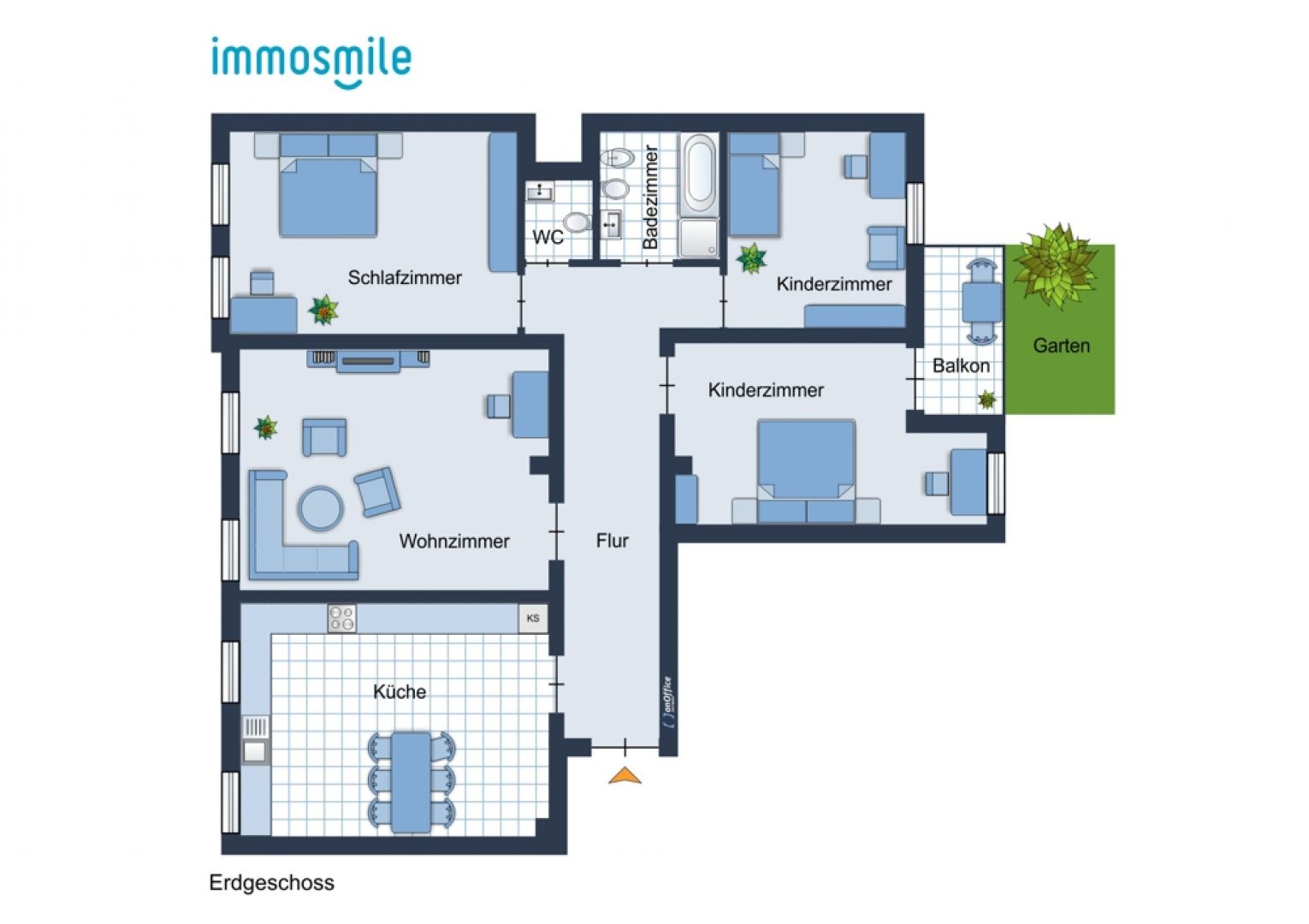 große 4-Raum Wohnung • in Altendorf • Chemnitz • Stellplatz • Balkon • Erdgeschoss • jetzt anrufen