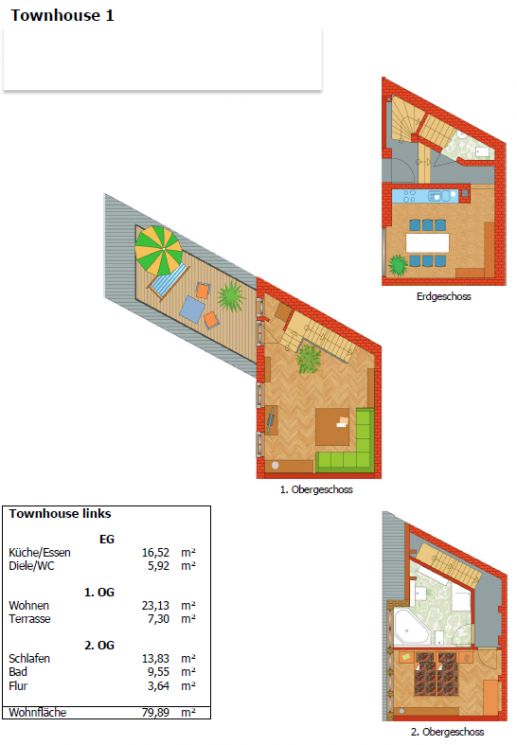 2-Zimmer • Terrasse • modern • Haus • zur Miete • Fußbodenheizung • Maisonette • in Chemnitz