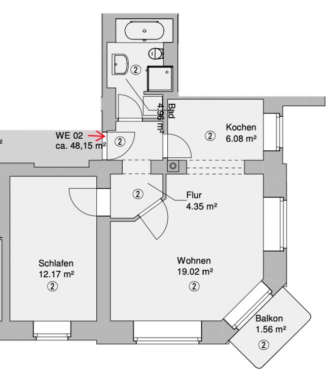 Fußbodenheizung • 2-Zimmer • Einbauküche • Altendorf • Balkon • Tiefgarage • Chemnitz • jetzt mieten!