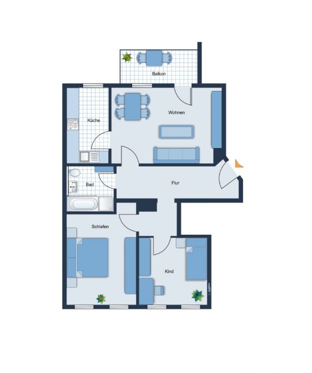 Sonnenberg  • zur Miete • 3 Zimmer • Einbauküche • Chemnitz • mit Balkon • Aufzug  • jetzt anrufen