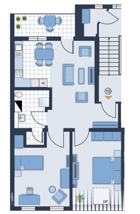 Dachgeschoss • mit Balkon • Stellplatz • Erstbezug • auf dem Sonnenberg • in Chemnitz • jetzt mieten