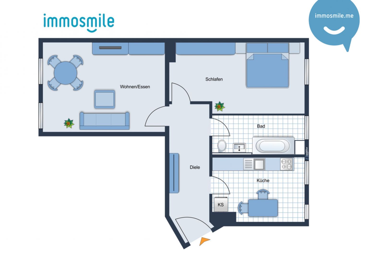 2-Raum Wohnung • in Chemnitz • Tageslichtbad • mit Wanne • unmittelbar am Küchwald • jetzt anrufen!