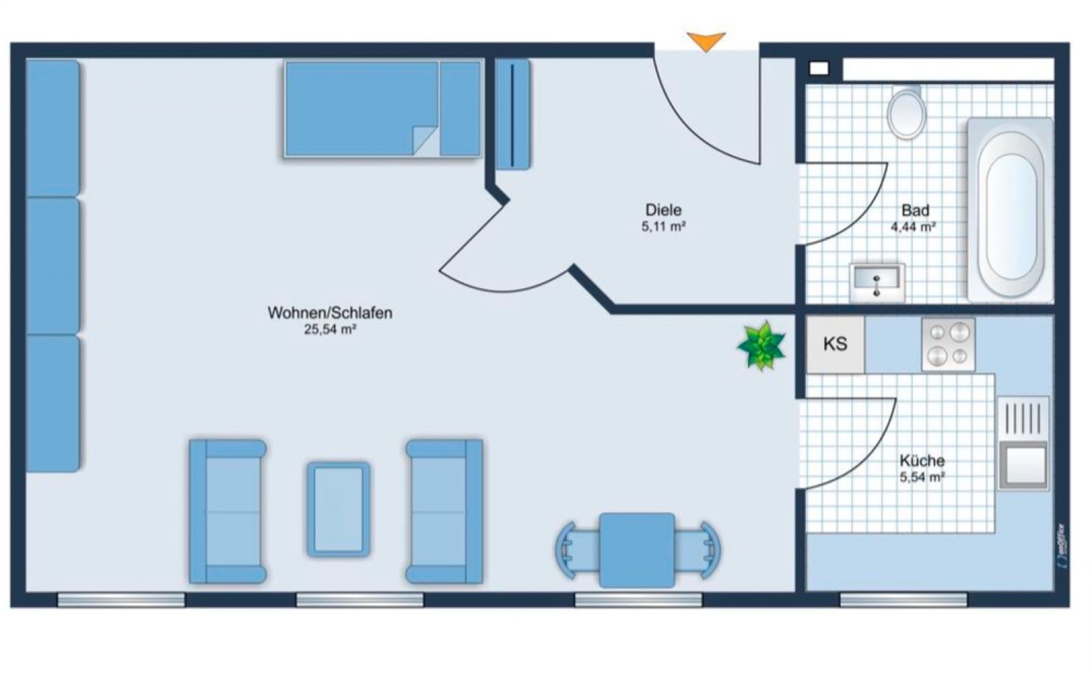 Schloßchemnitz • 1-Zimmer • mit Einbauküche • begehrte Lage • jetzt sichern