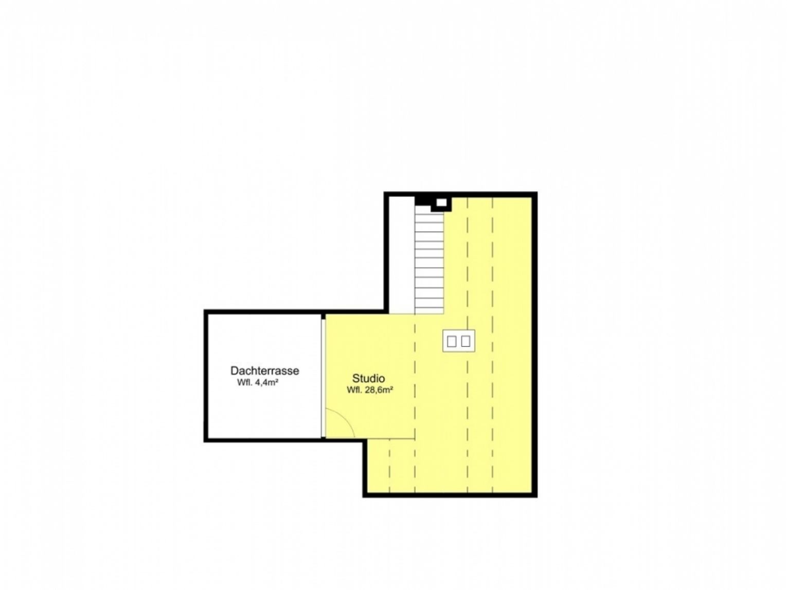 Dachterrasse mit tollem Ausblick • 4-Zimmer • Wohnküche • Laminat • Individuell einrichtbar