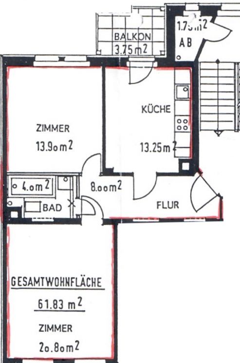 Altendorf •  Chemnitz  • 2-Zimmer • Balkon • Einbauküche • Dusche • jetzt Mieten