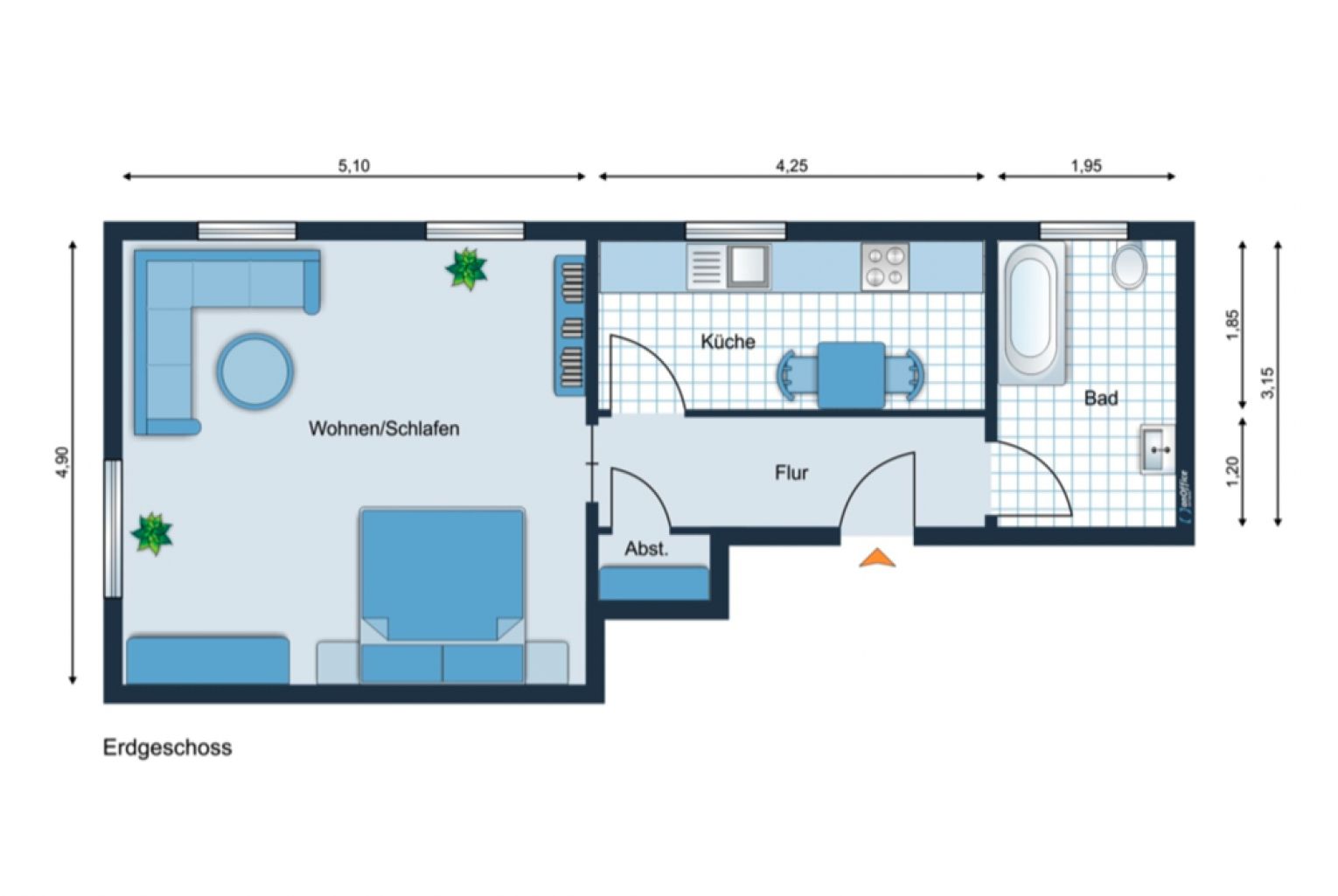 zwei Wohnungen • zum Kauf • mit Balkon • in Ebersdorf • Kapitalanlage