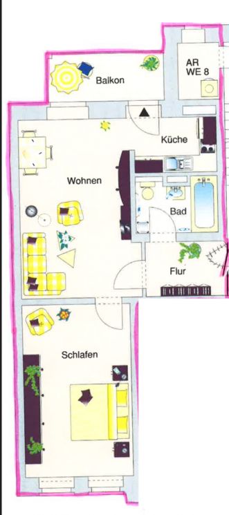 schöne 2-Raum Wohnung • Schloßchemnitz •  mit Balkon • ruhige Lage • bald wieder frei!