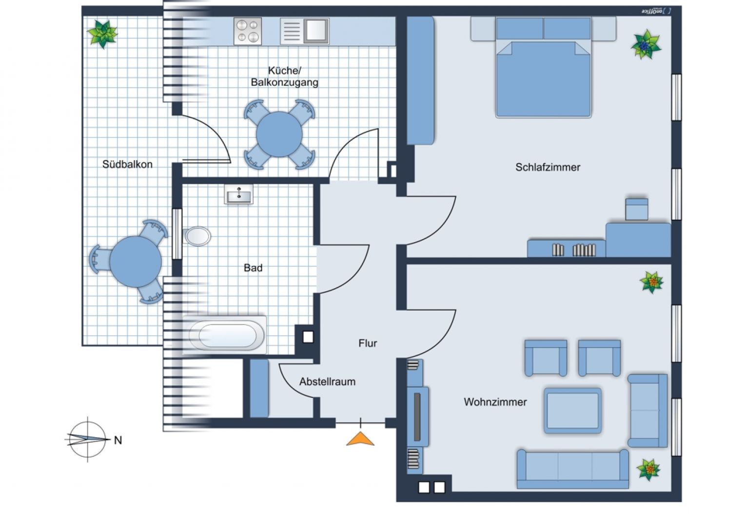 Mietwohnung • Limbach-Oberfrohna • 2 Zimmer • großer Balkon • Einbauküche • Stellplatz • anschauen!?