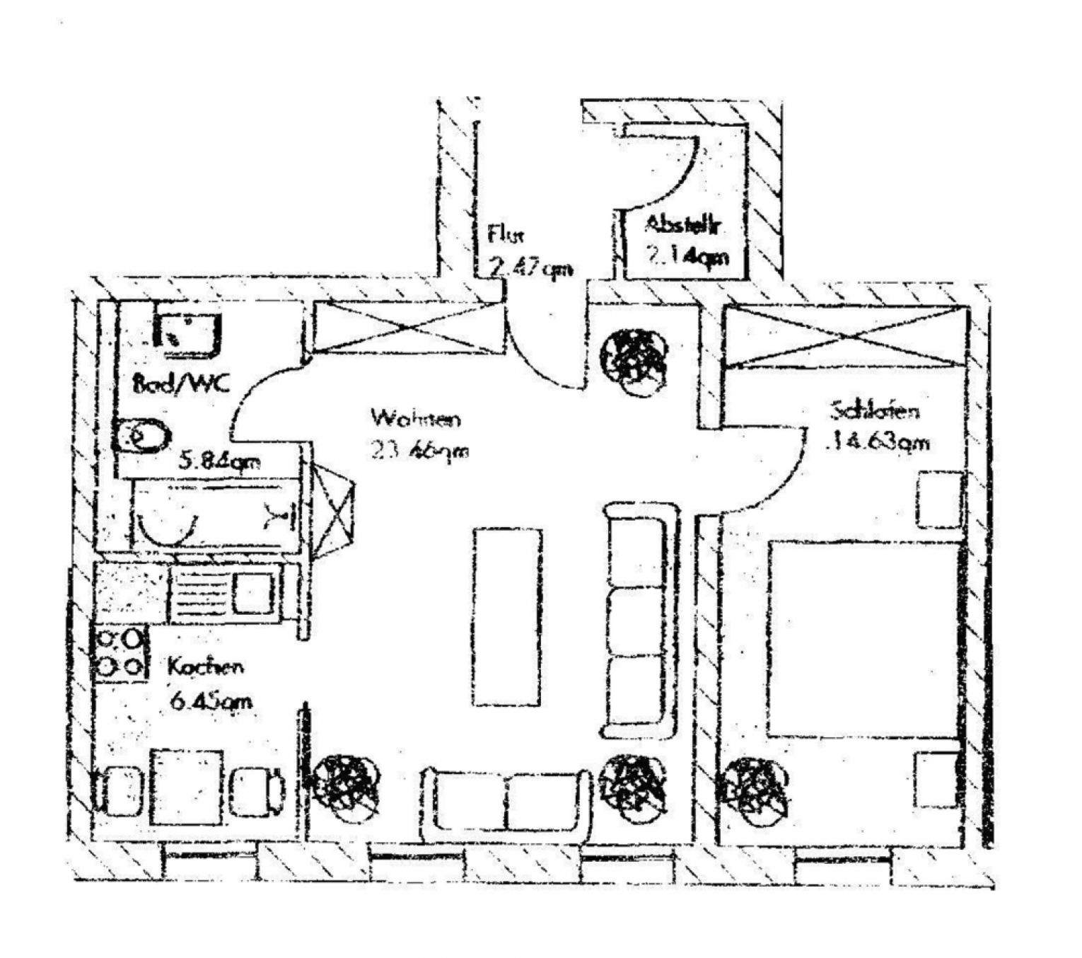 Kaßberg • 2-Raum Wohnung • Einbauküche • zur Miete • vereinbare jetzt ein Termin