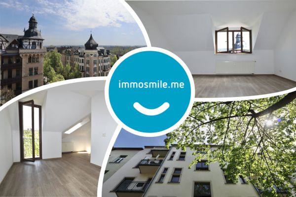 Kaßberg • große 3-Raum Wohnung • Dachgeschoss • Balkon • Chemnitz • modern • jetzt mieten