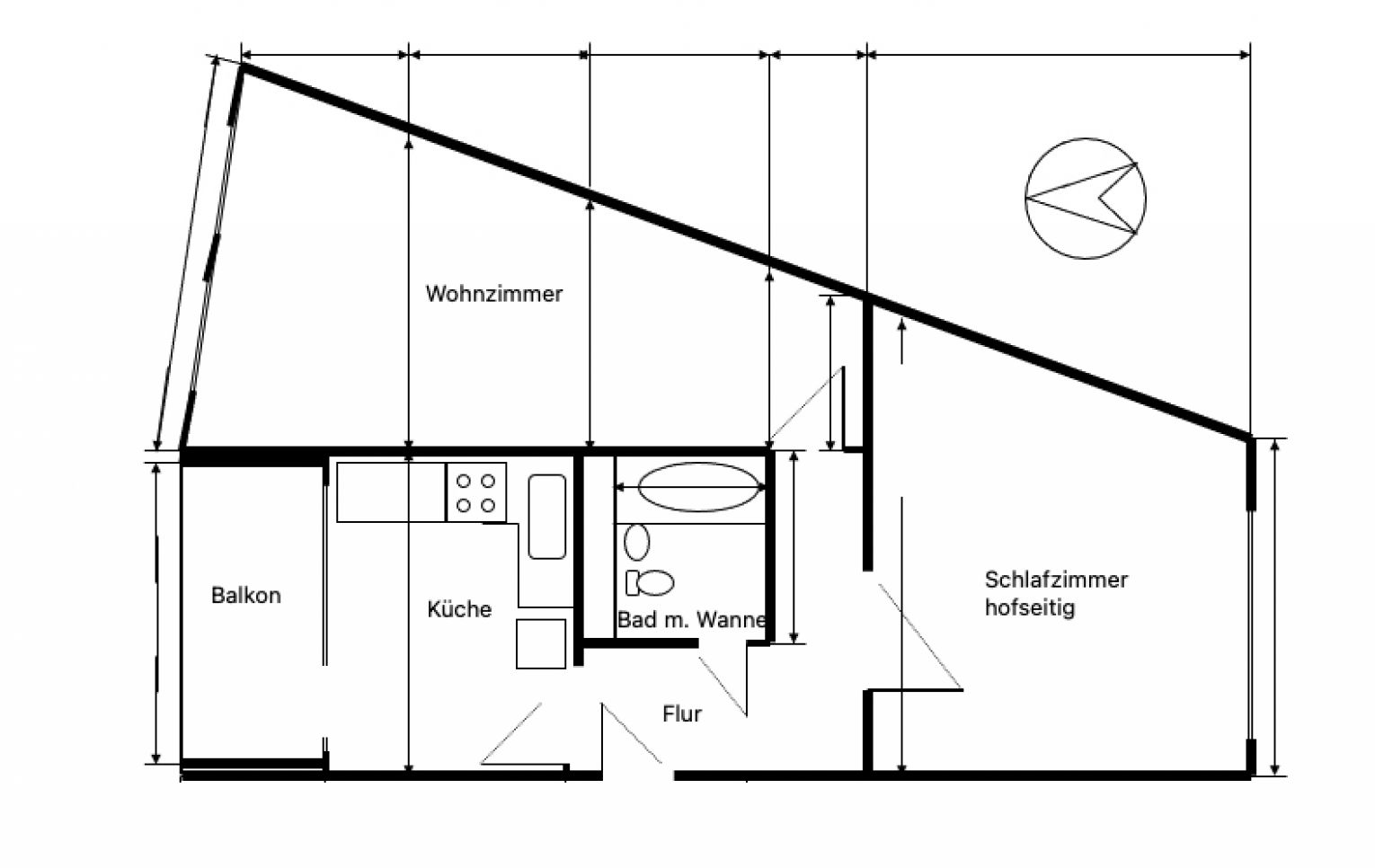 Eigentumswohnung • Berlin/Köpenick • 2-Zimmer • Balkon • Erdgeschoss • Bad mit Wanne • frei ab 03/23