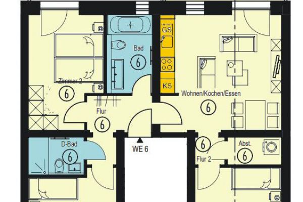 4-Zimmer • Erstbezug • Sonnenberg • 2 Bäder • Erdgeschoss • Fußbodenheizung • schnell sein