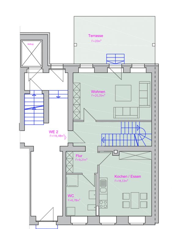 Maisonette • 4-Raum Wohnung • Erstbezug • Balkon • Schloßchemnitz • Terrasse • jetzt anrufen!