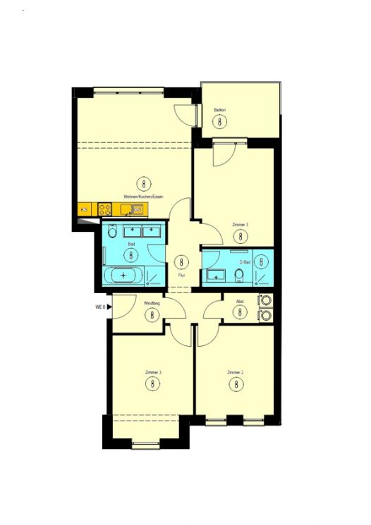 Erstbezug • 4-Raum Wohnung • Stellplatz • Sonnenberg • NEU • modern • Fußbodenheizung • in Chemnitz