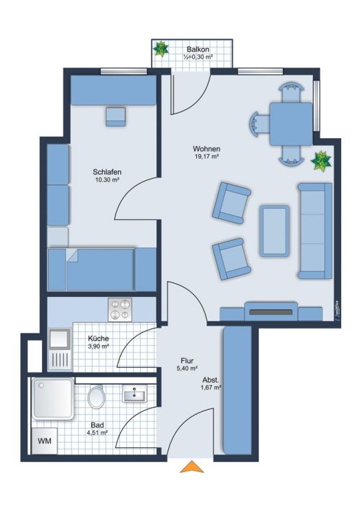 Kaßberg • vermietet • 2-Zimmer • TG-Stellplatz • in Chemnitz • Einbauküche • jetzt investieren